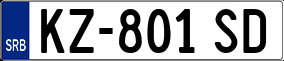 Trailer License Plate